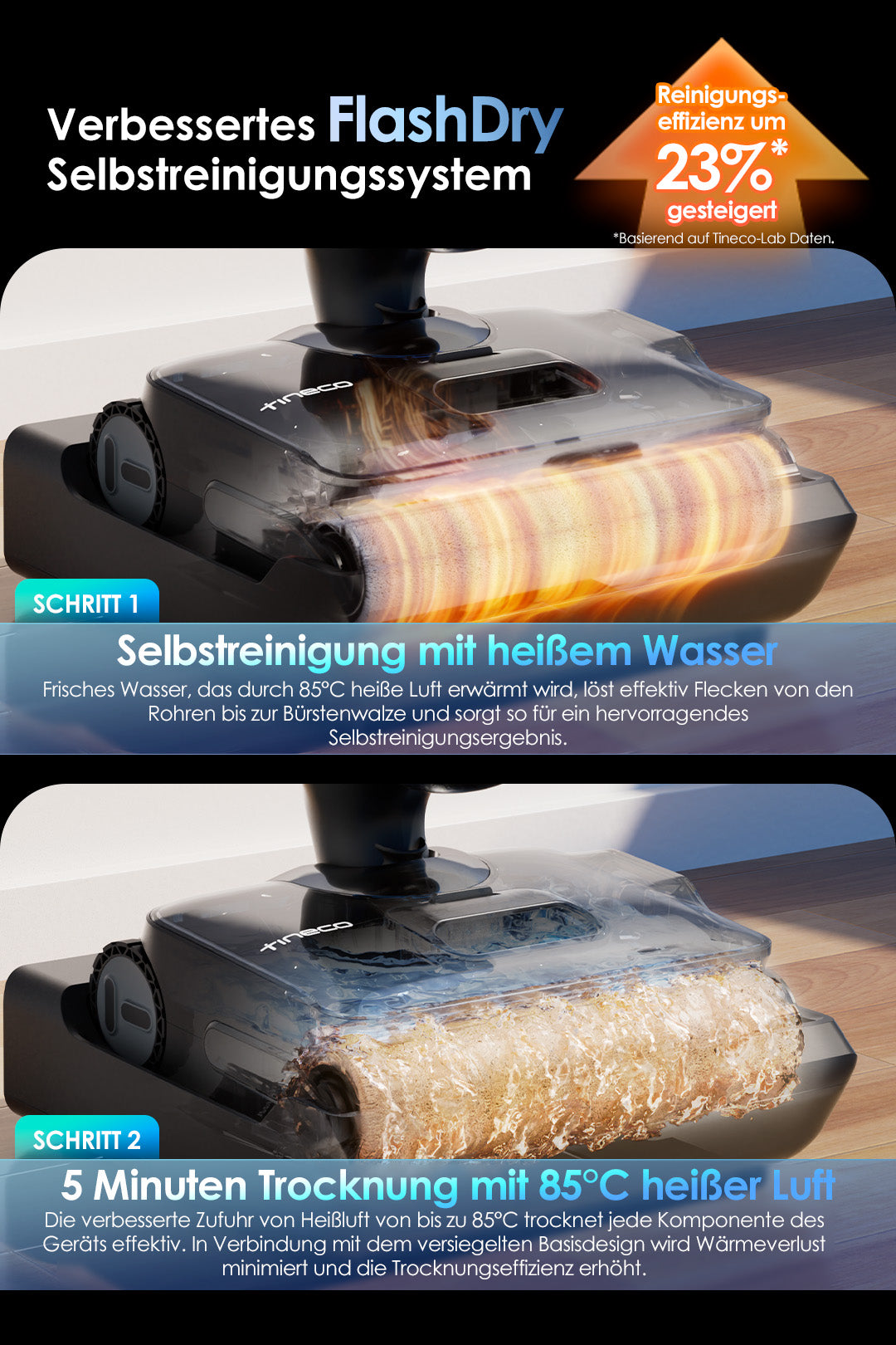 Tineco FLOOR ONE S9 Artist Nass- und Trockensauger, nass trockensauger, wischsauger, staubsauger