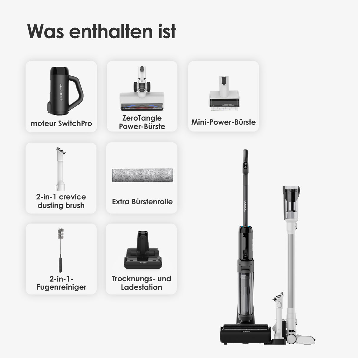 Tineco FLOOR ONE SWITCH S6 Smart Multifunktion Reiniger, Nass- und Trockensauger,  nasssauger, nass trockensauger, staubsauger, wischsauger, wischmop