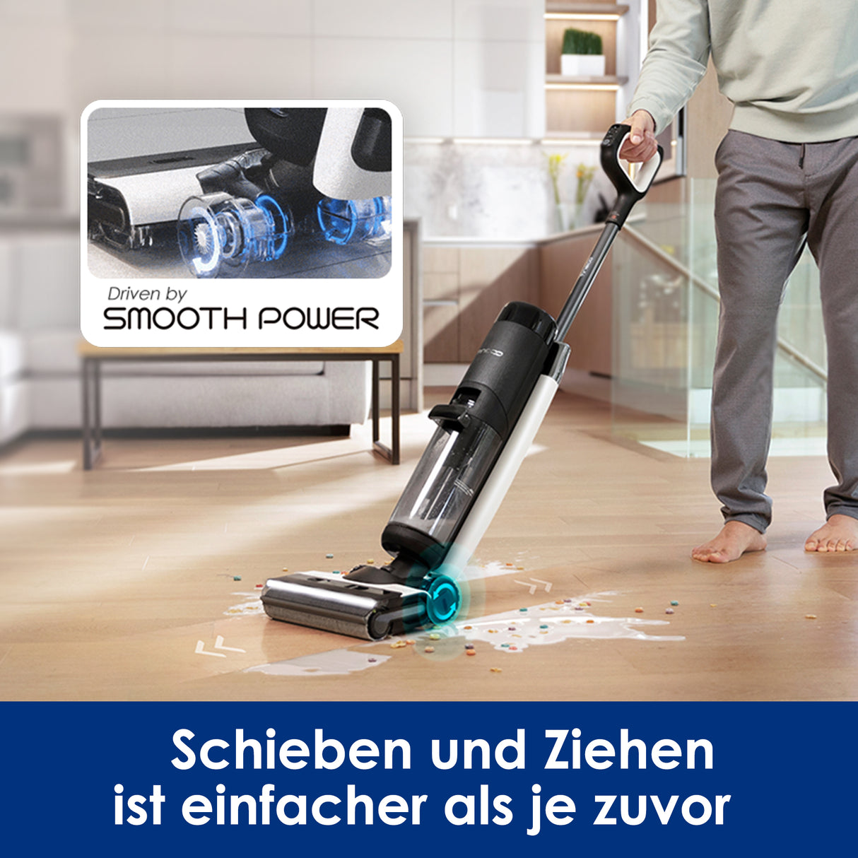 Tineco FLOOR ONE S7 FlashDry intelligenter Nass- und Trockensauger, Nass- und Trockensauger, nass trockensauger, wischsauger, staubsauger